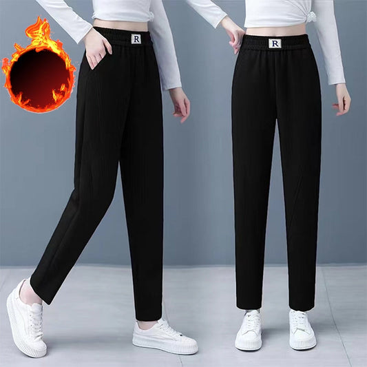 【✨Nowe produkty 40% taniej】👖Damskie spodnie Denim Harlequin z wełnianą podszewką