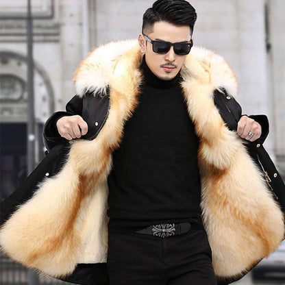 【M-3XL】🔥Męski płaszcz ze sztucznego norek
