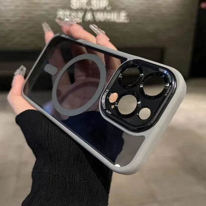 ✨Przyciemniane, odporne na wstrząsy magnetyczne etui na iPhone'a