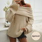 【S-L】🌈Modny luźny sweter w jednolitym kolorze