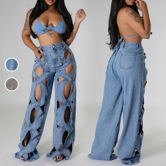 【S-2XL】👖Dżinsowe spodnie z wysokim stanem dla kobiet