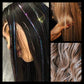 ✨Invisible Clip-in Hair Extensions with Hair Tinsel