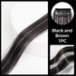 ✨Invisible Clip-in Hair Extensions with Hair Tinsel