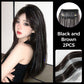 ✨Invisible Clip-in Hair Extensions with Hair Tinsel