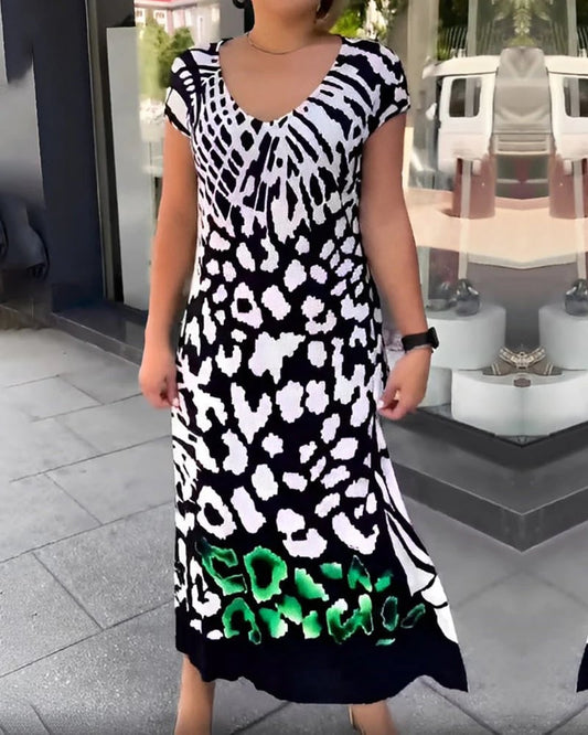 【S-3XL】🌸Modna sukienka z nadrukiem bez rękawów