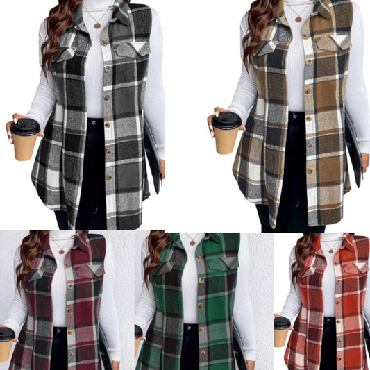【S-2XL】🎀Kamizelka bez rękawów z klapami