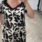 【L-4XL】👗Patchworkowa sukienka z nadrukiem