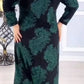 【S-4XL】👗Sukienka plus size midi z dekoltem w szpic