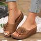 【EU 36-44】🌸Damskie Wygodne Sandały Slip-On z Kwiatem