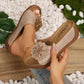 【EU 36-44】🌸Damskie Wygodne Sandały Slip-On z Kwiatem