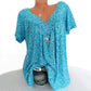 【S-5XL】👚Koszulka z nadrukiem V-neck