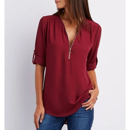 【S-5XL】💟Luźna szyfonowa koszula