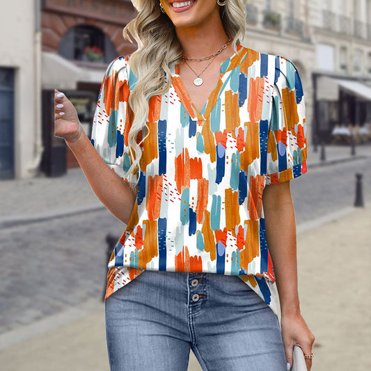 【S-2XL】🌸Damska koszulka z krótkim rękawem z nadrukiem