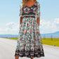 【S-4XL】🌸Eleganckie teksturowane sukienki Premium z nadrukiem w stylu boho