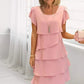 【S-4XL】💝Rochie cu volane pentru femei, cu croială casual