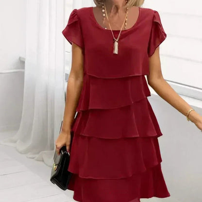 【S-4XL】💝Rochie cu volane pentru femei, cu croială casual
