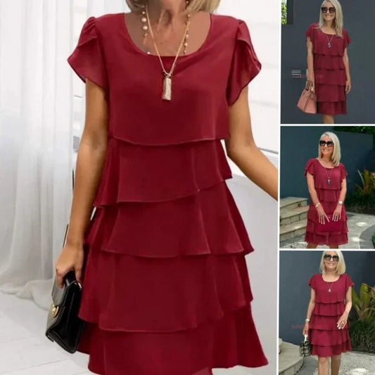 【S-4XL】💝Rochie cu volane pentru femei, cu croială casual