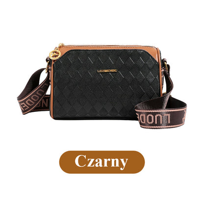 👜Torebka na Ramię z Trzema Warstwami i Wzorem Diamentowym dla Kobiet