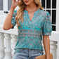 【M-2XL】🌸Damski letni top z nadrukiem V-neck