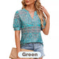 【M-2XL】🌸Damski letni top z nadrukiem V-neck