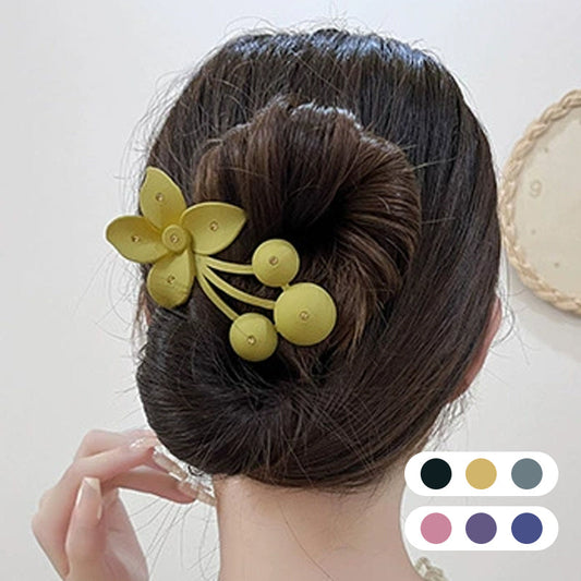 【🔥Kup 1 i otrzymaj 1 gratis】🌸Stylizacja matowych spinek do włosów w kwiaty
