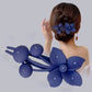 Styling Matte Flower Rhinestone Flat Hair Claw Clips