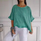【M-2XL】🌿Letni bawełniany lniany top o luźnym kroju