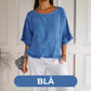 【M-2XL】🌿Letni bawełniany lniany top o luźnym kroju