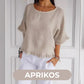 【M-2XL】🌿Letni bawełniany lniany top o luźnym kroju
