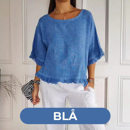 【M-2XL】🌿Letni bawełniany lniany top o luźnym kroju