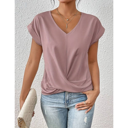 【S-2XL】👚Casualowa koszulka z krótkim rękawem dla kobiet
