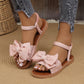 【EU 36-43】🎀Damskie modne płaskie sandały z kokardą