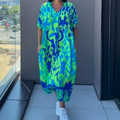 【S-3XL】🌸Elegancka sukienka z nadrukiem