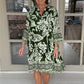 【S-3XL】💐Damska swobodna sukienka z dekoltem V w kwiatowy print