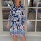 【S-3XL】💐Damska swobodna sukienka z dekoltem V w kwiatowy print