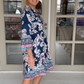 【S-3XL】💐Damska swobodna sukienka z dekoltem V w kwiatowy print