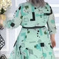 【S-4XL】🌺Plisowana sukienka damska z paskiem