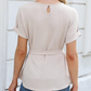 【S-2XL】👚Casualowa koszula z falbaną