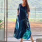 【S-4XL】👗Długa sukienka z nadrukiem w rozmiarze Plus