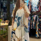 【S-4XL】👗Długa sukienka z nadrukiem w rozmiarze Plus