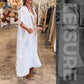 【M-4XL】💖Bawełniana sukienka maxi z rozcięciem i kieszeniami