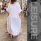 【M-4XL】💖Bawełniana sukienka maxi z rozcięciem i kieszeniami