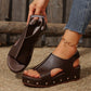【EU 36-43】👡Sandały damskie na grubym spodzie z nitami