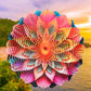 🌸Kolorowy obrotowy dzwonek wietrzny 3D - 🏠Wisiorek ogrodowy