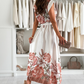 【S-2XL】🌺Elegancka sukienka z nadrukiem z dekoltem w serek