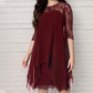 【S-3XL】👗Eleganckie szyfonowe sukienki damskie do kolan