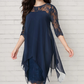 【S-3XL】👗Eleganckie szyfonowe sukienki damskie do kolan