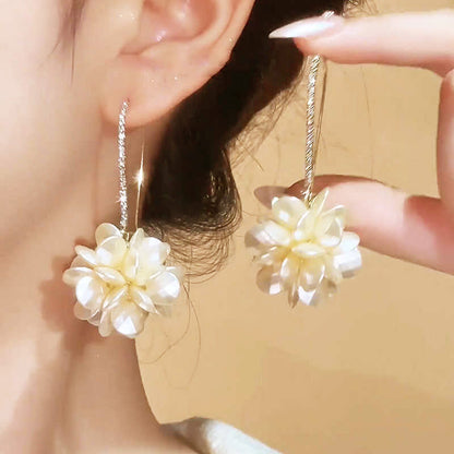 🌸Delikatne i stylowe damskie kolczyki w kształcie kropli kwiatu