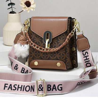 👜Elegancka skórzana torebka damska typu crossbody