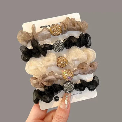 【✨Kup 1 i otrzymaj 2 gratis】💕Eleganckie opaski do włosów z siateczki z kryształkami